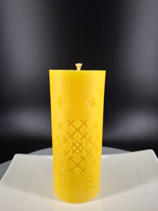 Mīlestības bišu vaska svece – Māras krusts, Zvaigznes un Laimas spēks (Nr:112)